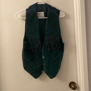 Vintage fringe vest